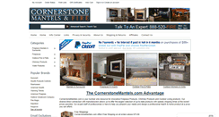 Desktop Screenshot of cornerstonemantels.com